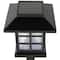 14.25" Black Lantern Style Solar Powered LED Pathway Markers, 8ct.